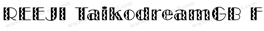 REEJI TaikodreamGB Flash字体转换